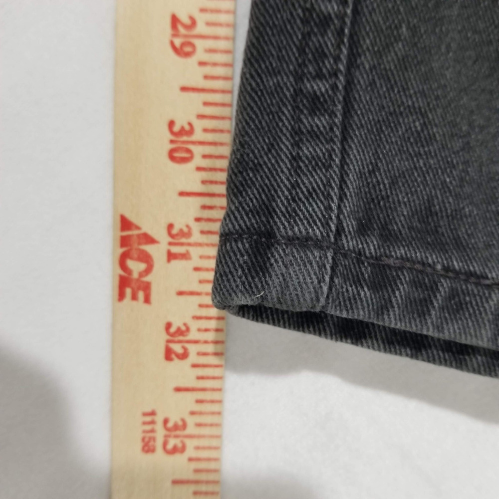 Vintage Levis 505 Jeans Mens 36x32 Straight Leg Regular Fit Y2K Black 100 Cotton - Picture 9 of 10